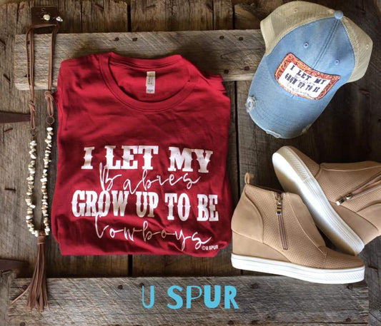 Cowboy Babies Cardinal tee