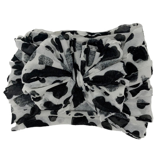 Cow Ruffled Headband