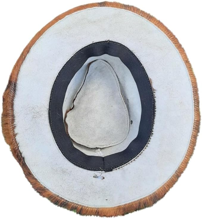Cowhide Cowboy & Cowgirl Hat - Brown Brindle