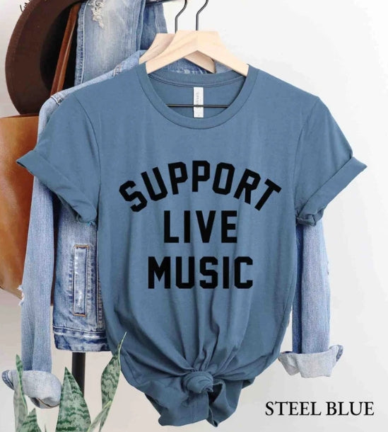 Billboard SUPPORT LIVE MUSIC Unisex Tee