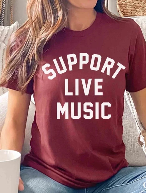 Billboard SUPPORT LIVE MUSIC Unisex Tee