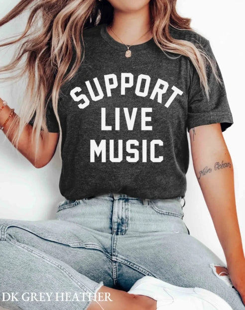 Billboard SUPPORT LIVE MUSIC Unisex Tee