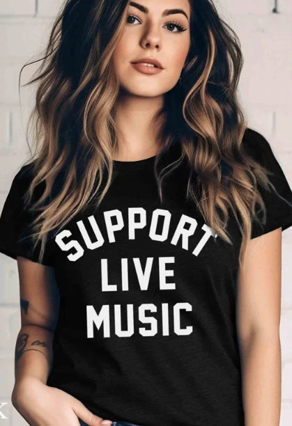 Billboard SUPPORT LIVE MUSIC Unisex Tee