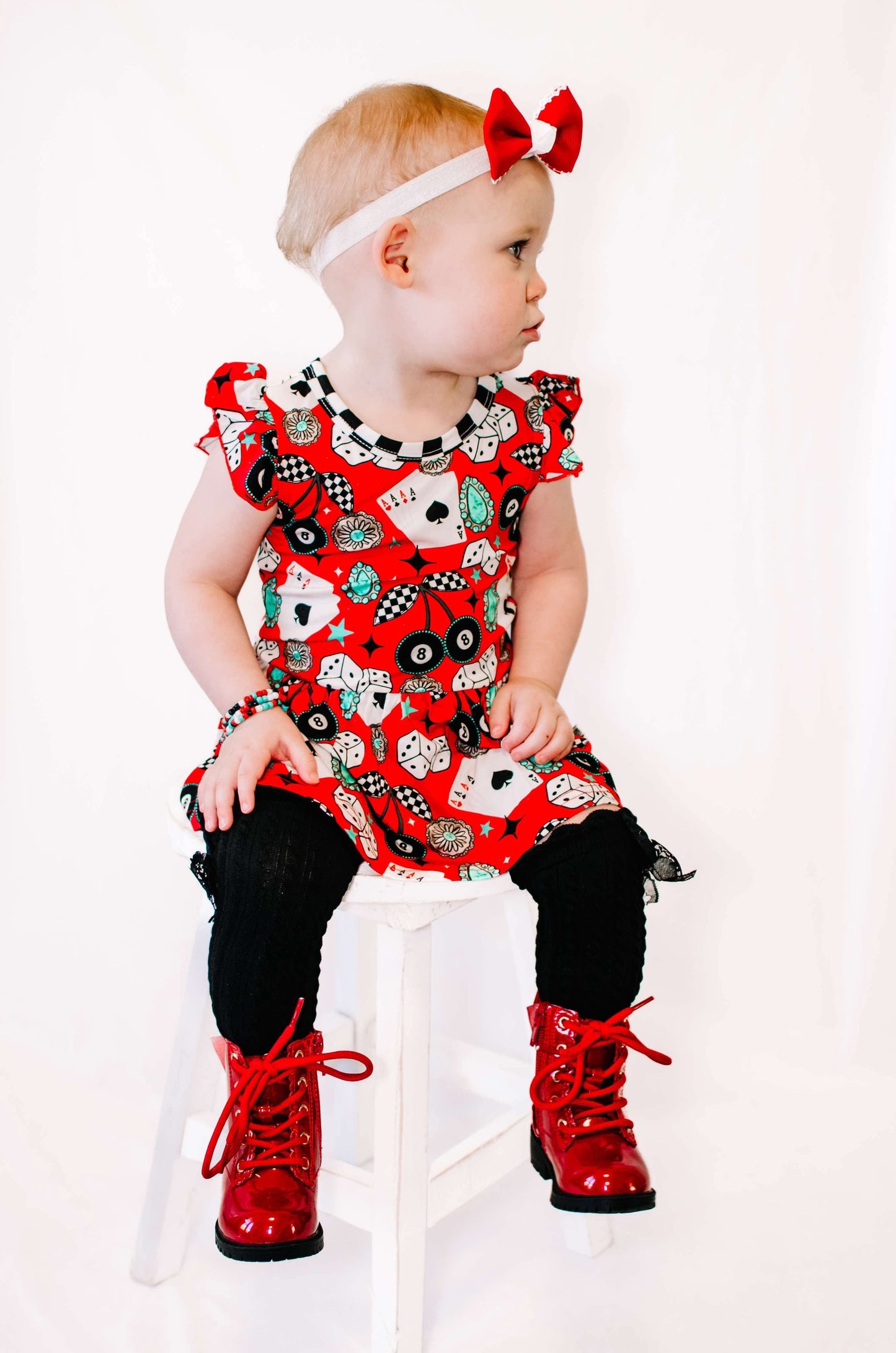 Cowgirl Luck Bamboo Skirted Romper