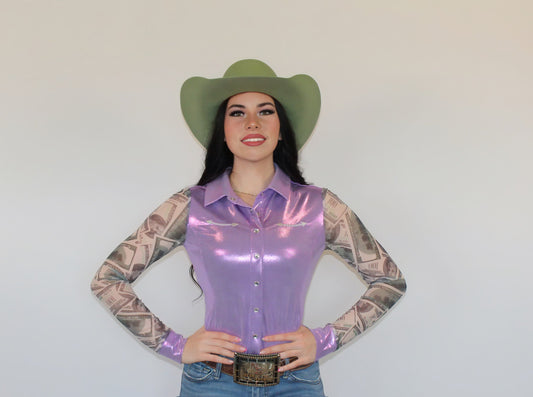 All In Pearl Snap Rodeo Shirt
