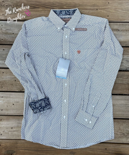 Ariat Men's Kingsley Wrinkle Free Classic Fit Shirt