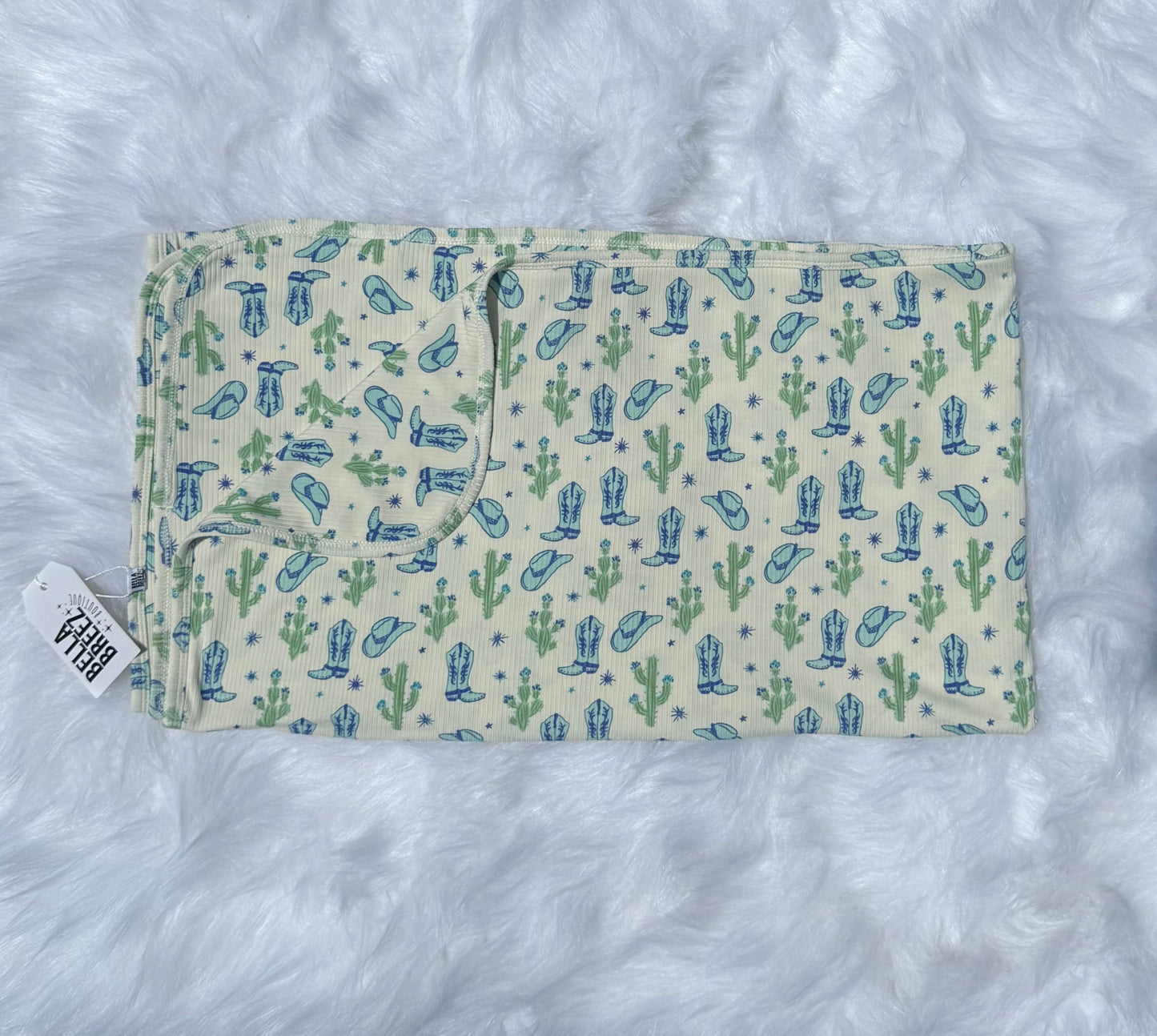 Wild West Cowboy Bamboo Blanket