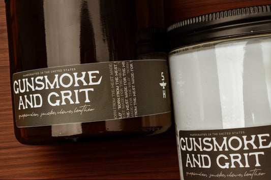 GUNSMOKE & GRIT - Gunpowder, Clove & Leather