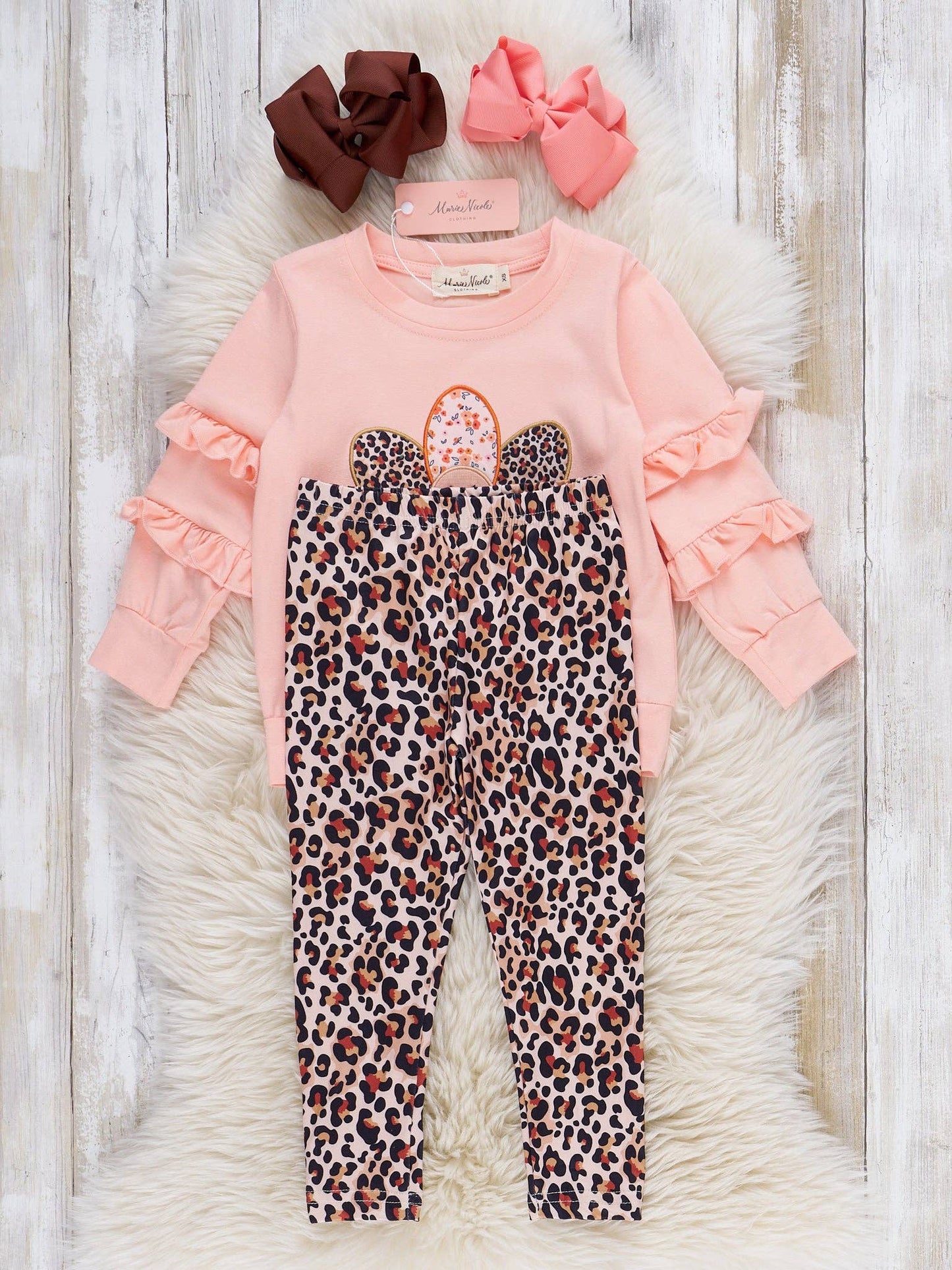 Feathered & Fabulous Ruffle Outfit: XXS(12/18mos)