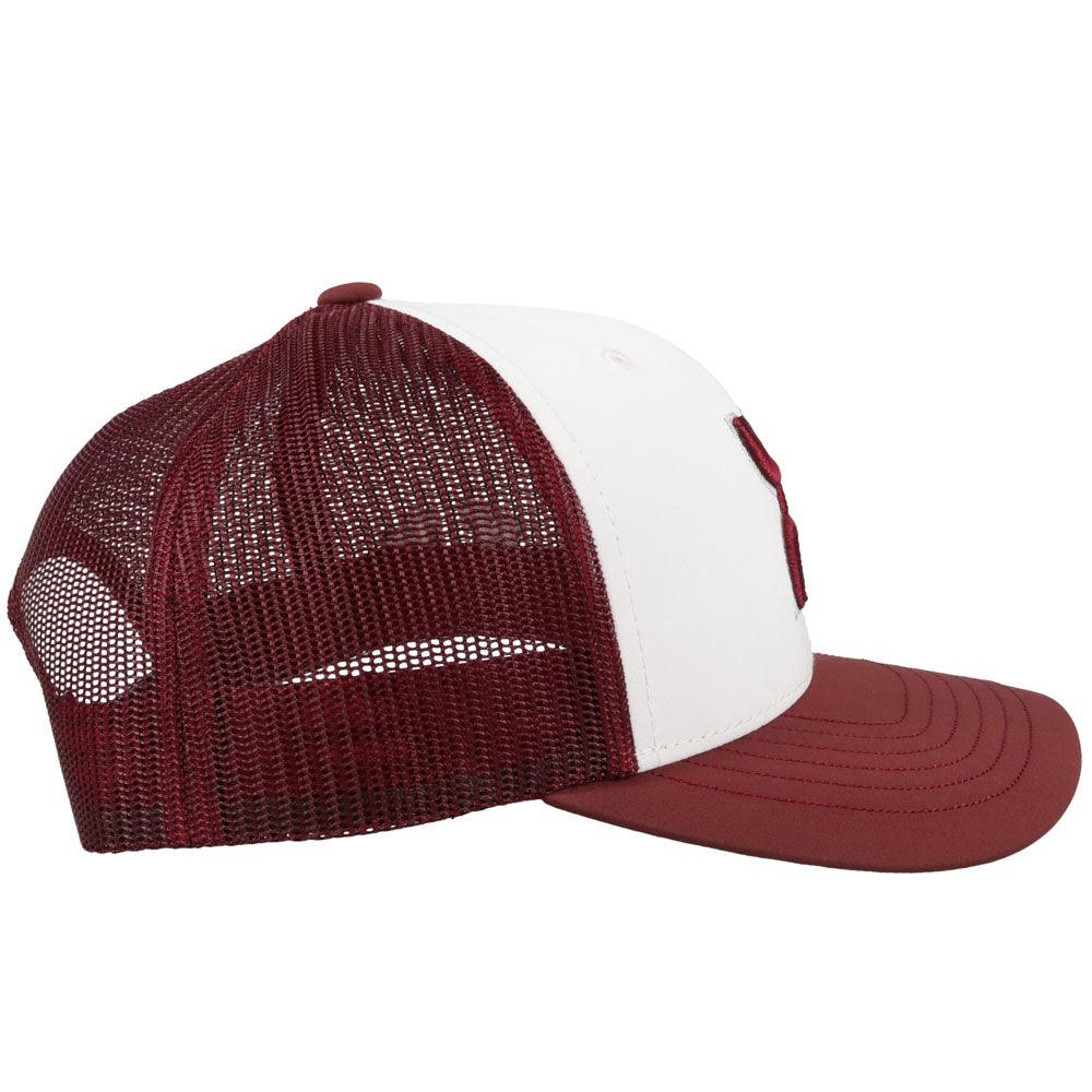 HOOey University of Montana (White/Maroon) - Trucker Cap