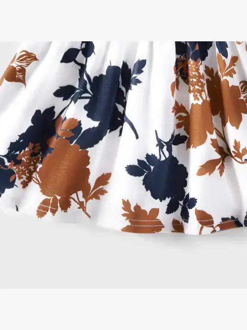 Family Matching Short-sleeve Colorblock T-shirts & Dresses