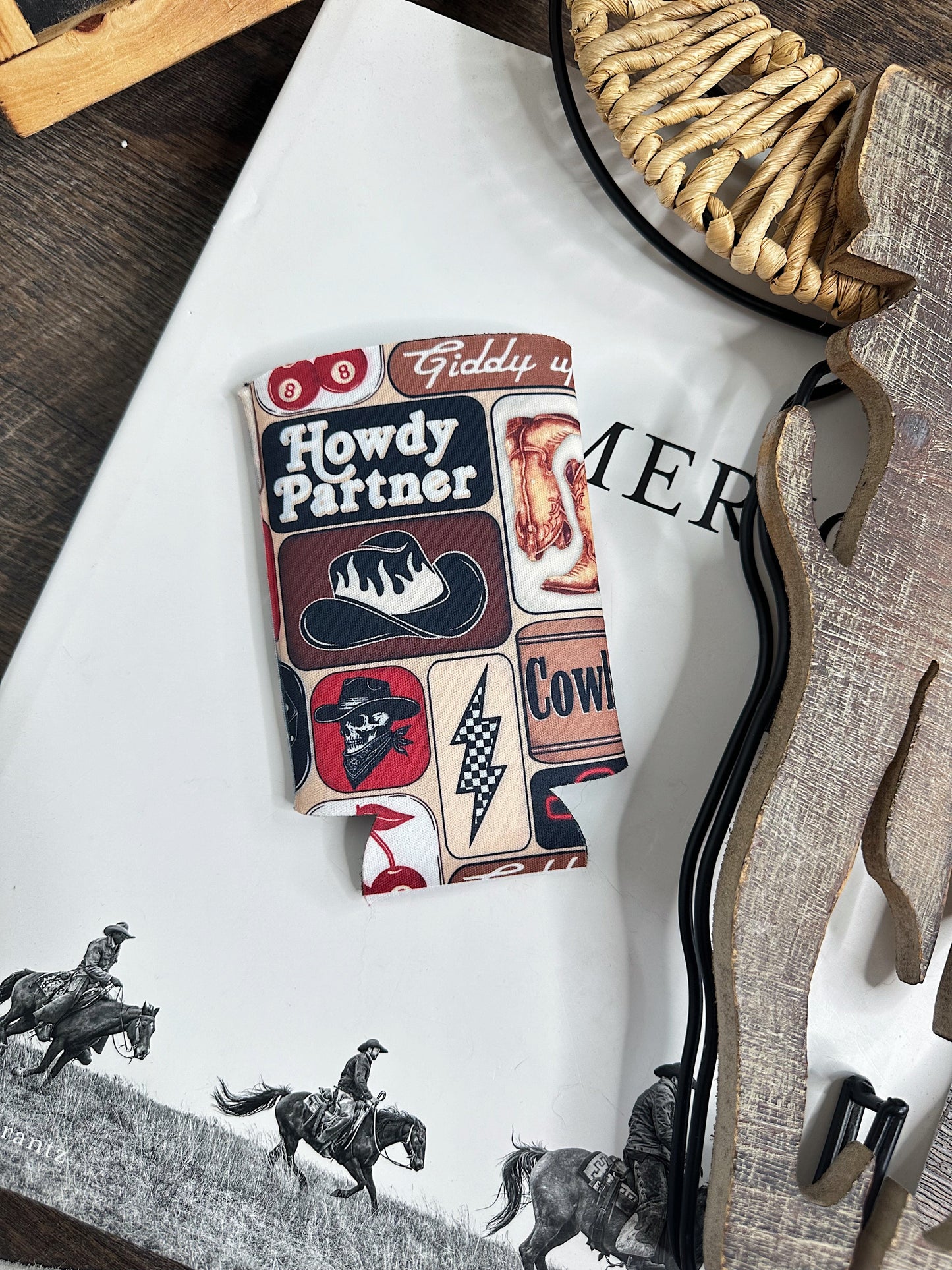 Howdy Partner Koozie (2 sizes)