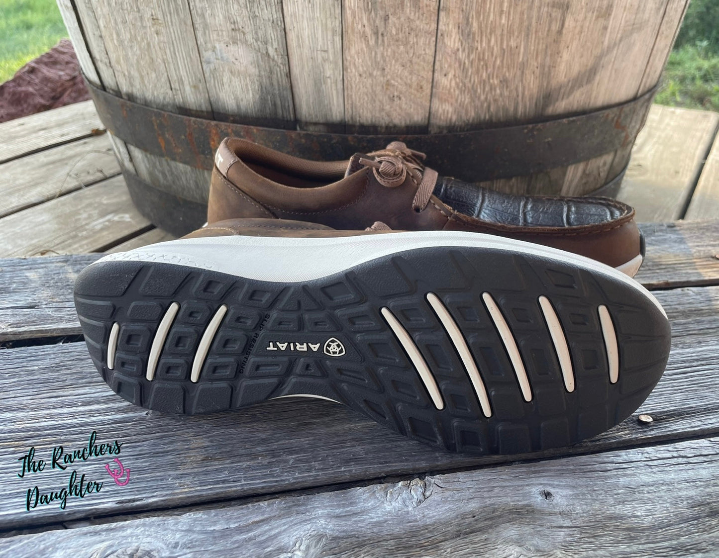 Ariat Men's Brown Crocodile Buckeye