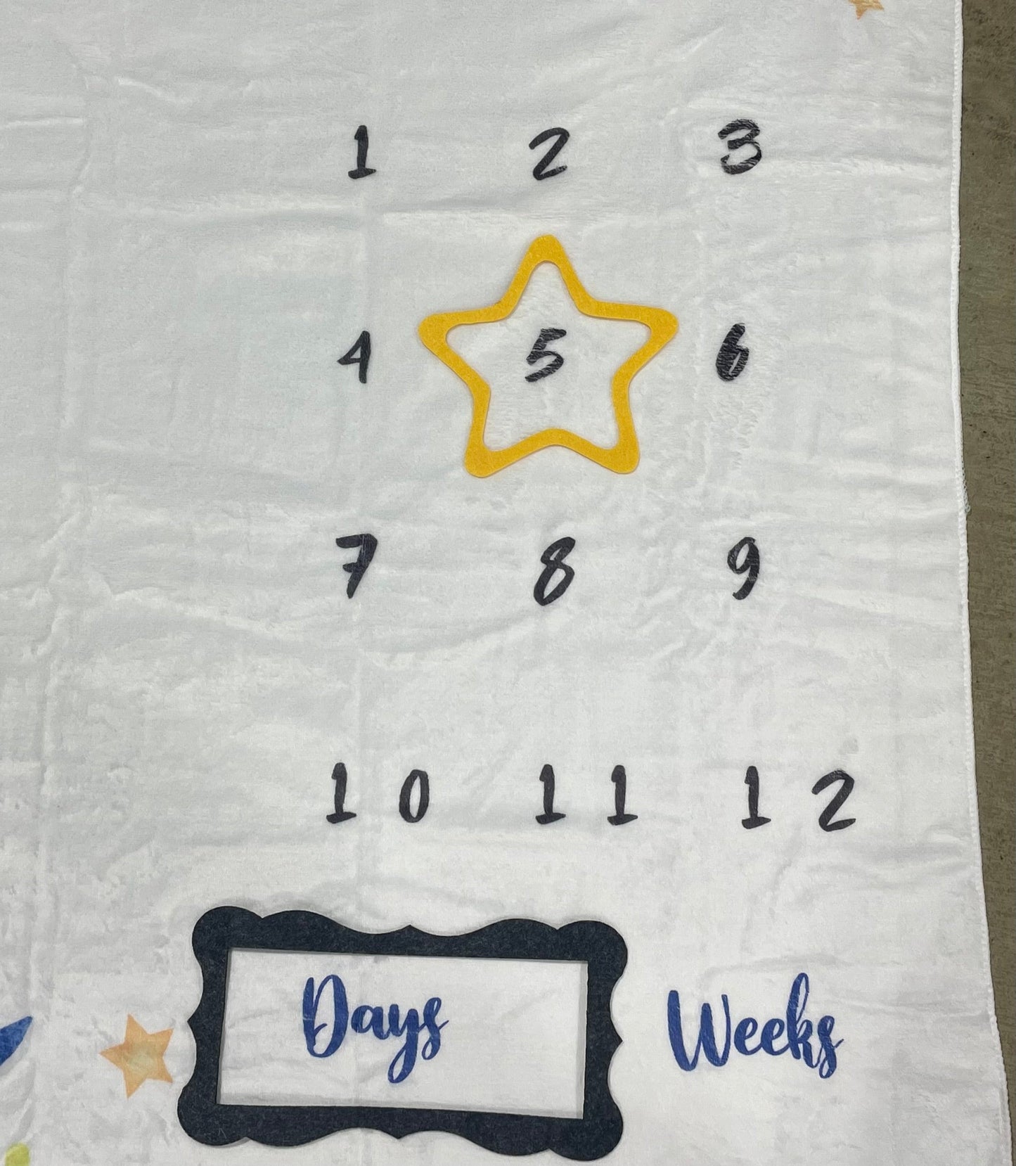 Monthly Milestone Baby Blanket