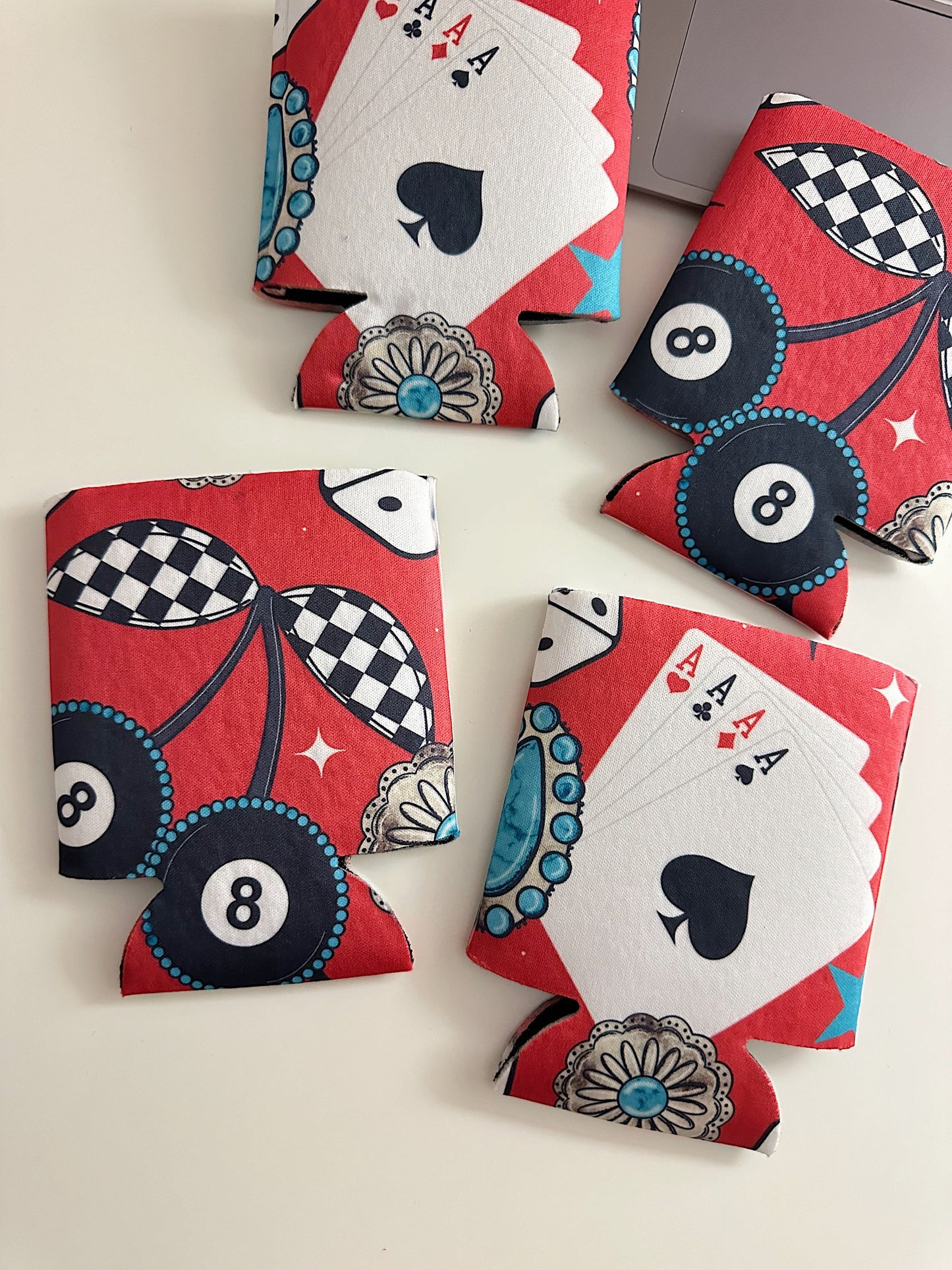 8 Ball Cherry Koozie (2 sizes)