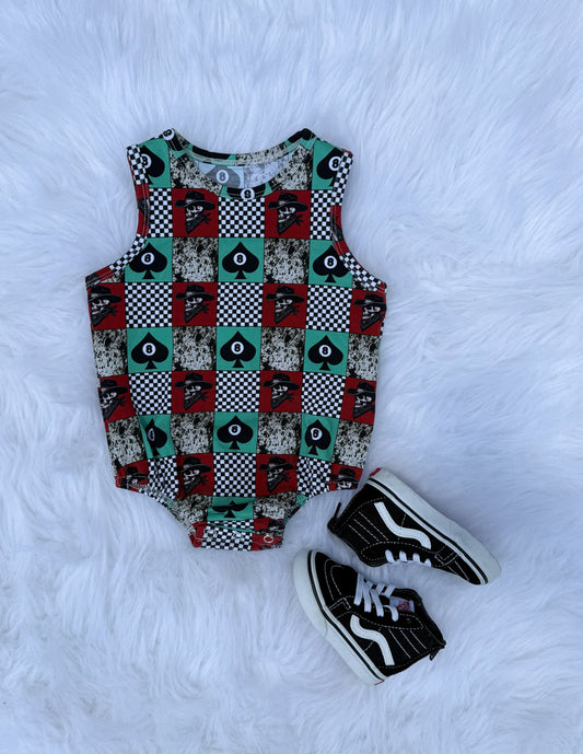 Outlaw Arcade Tank Bubble Romper (FINAL SALE)