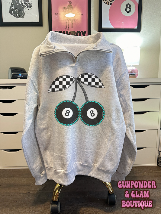 8 Ball Cherries Quarter Zip