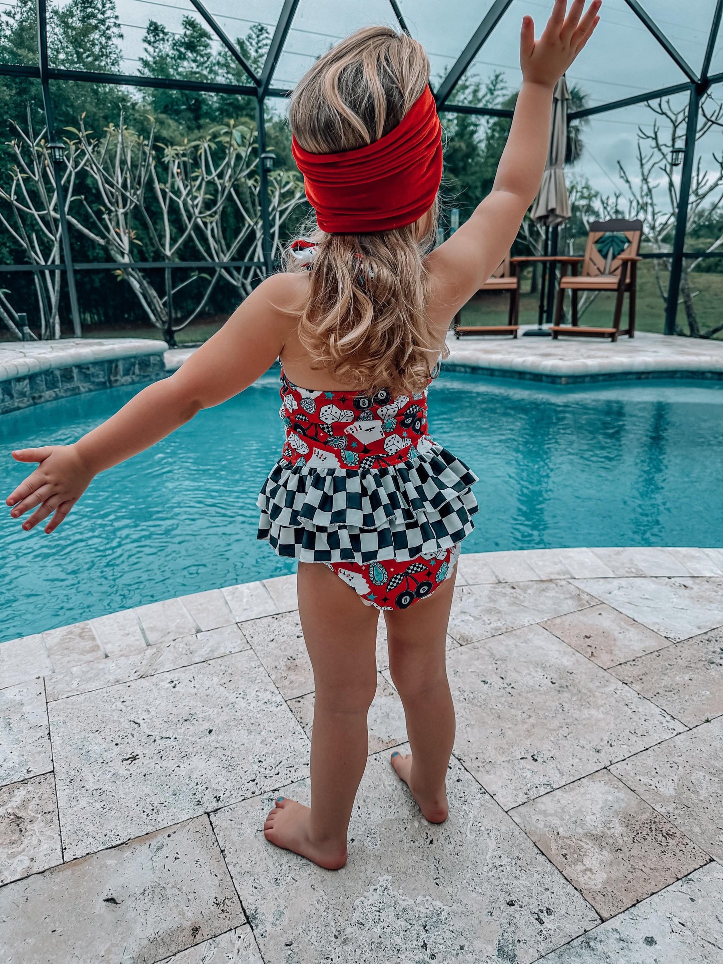 Cowgirl Luck Ruffled Swim Suit (FINAL SALE)