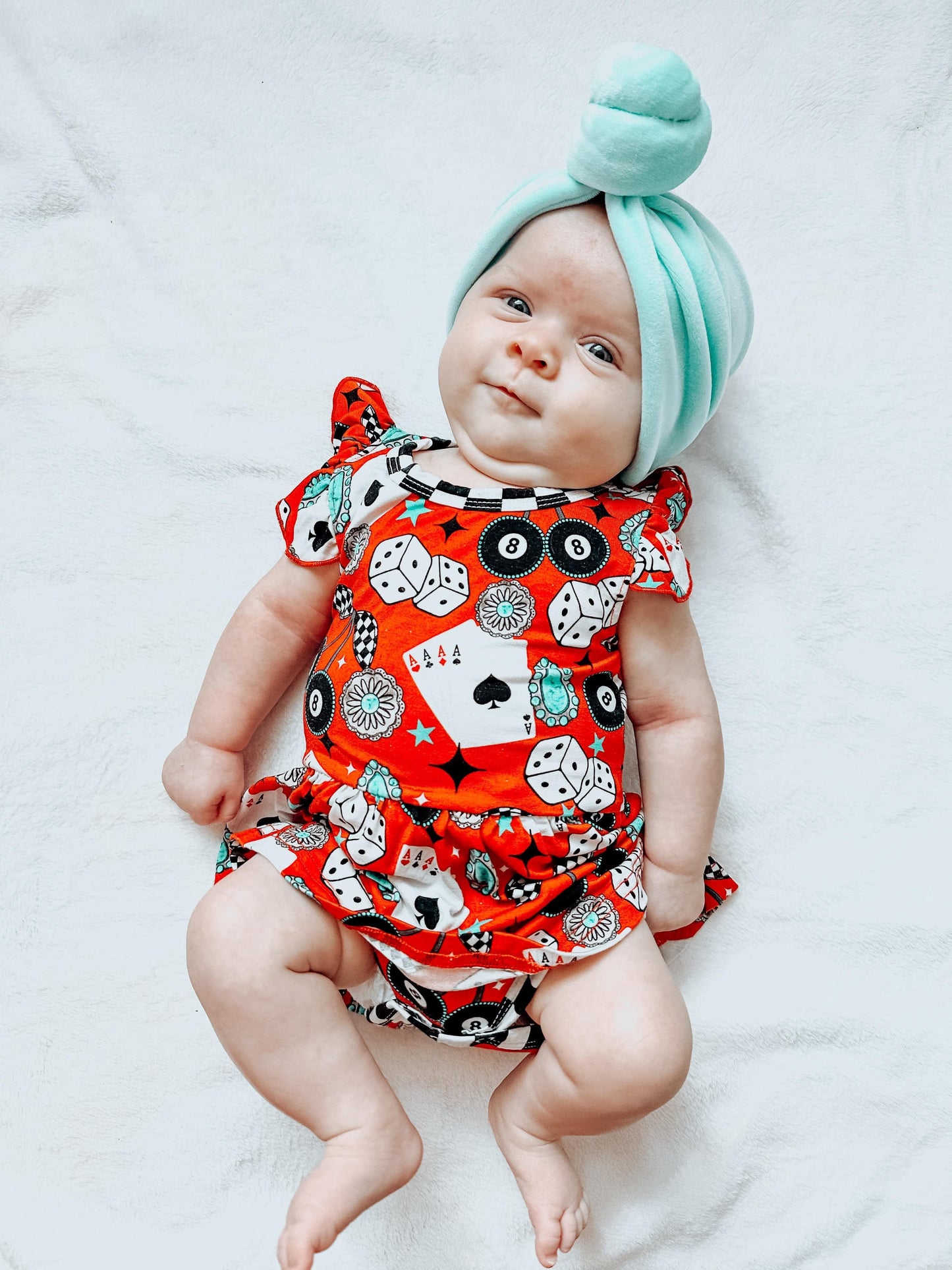 Cowgirl Luck Bamboo Skirted Romper