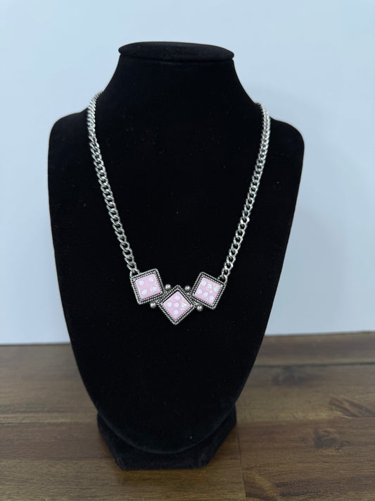Triple Dice Necklace