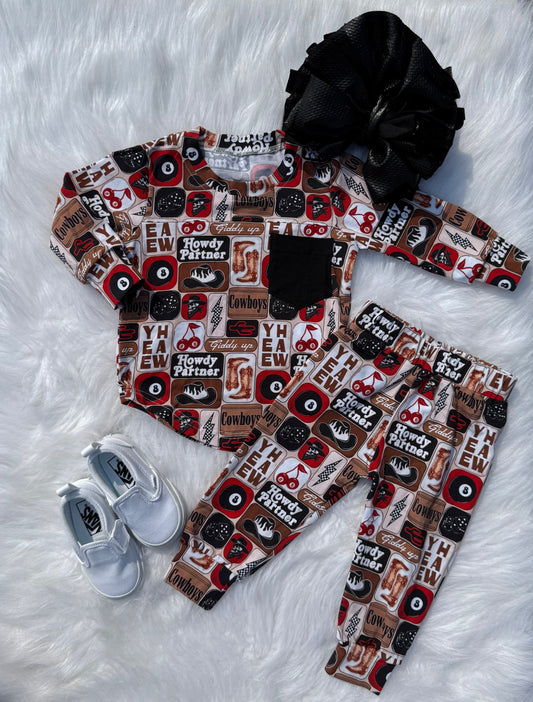 Giddy Up Long Sleeve Set