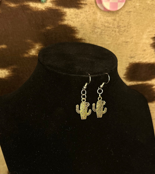 Desert bloom cactus earrings