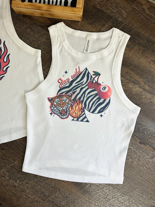 Stay Wild Cropped Tank