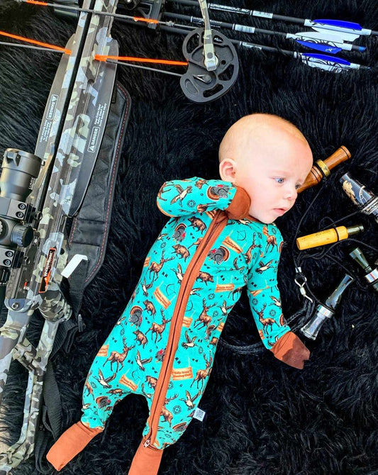 TEAL Bella-Breez Hunting Club Bamboo Sleeper READ DESCRIPTION (FINAL SALE)