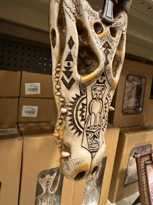 Alligator Tooled Wall Decor