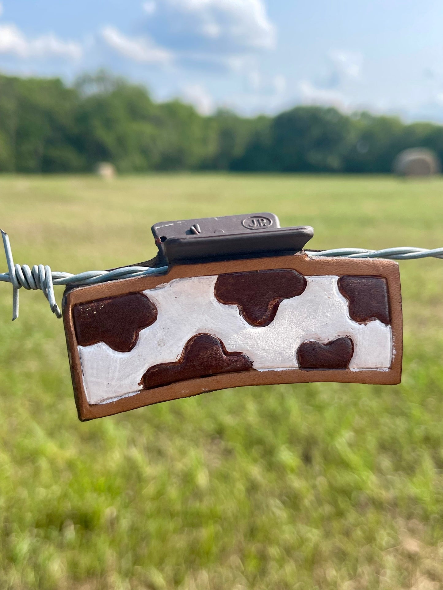 Cow Print Claw Clip