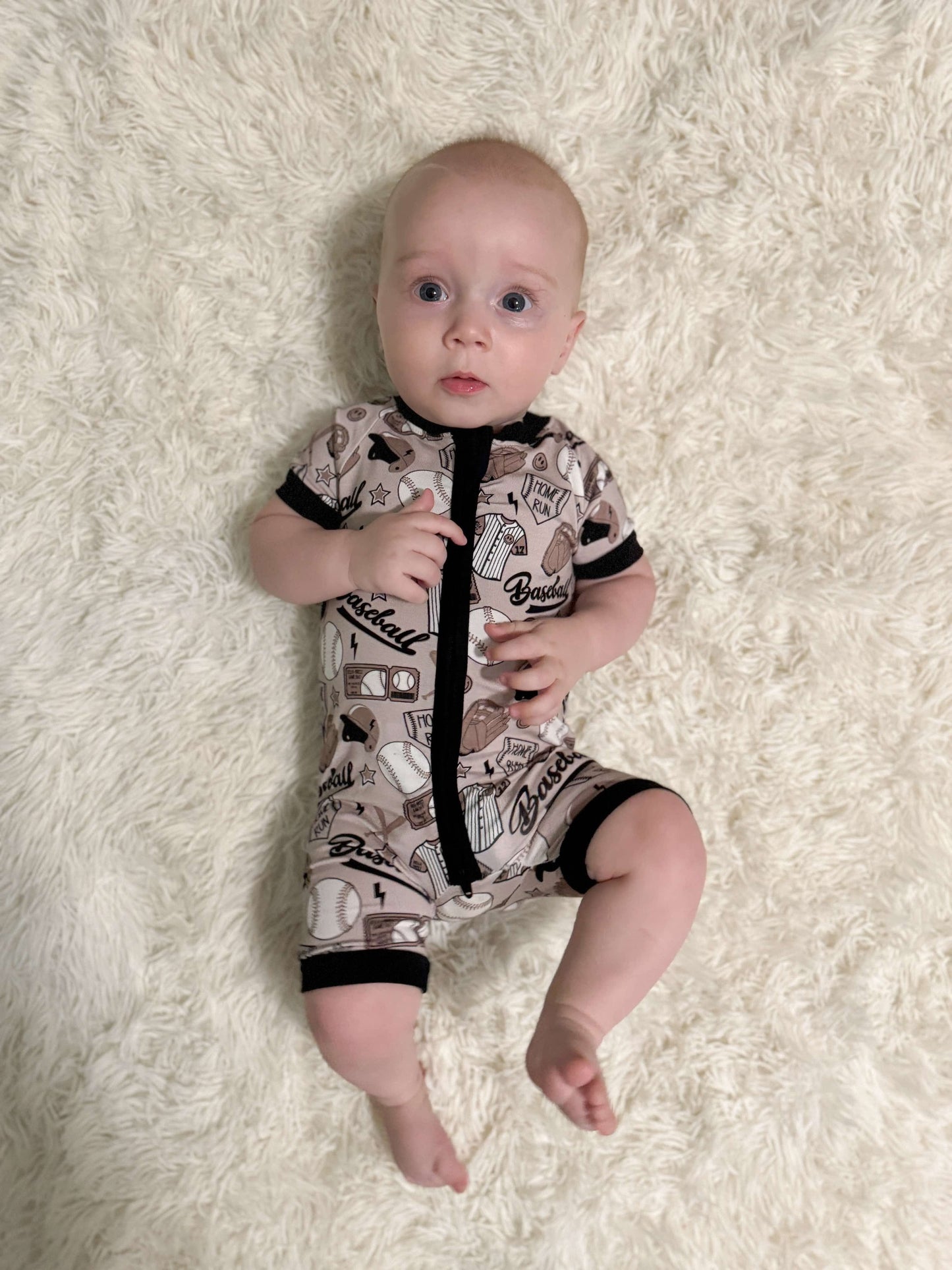 Game Day Bamboo Shortie Romper (FINAL SALE)