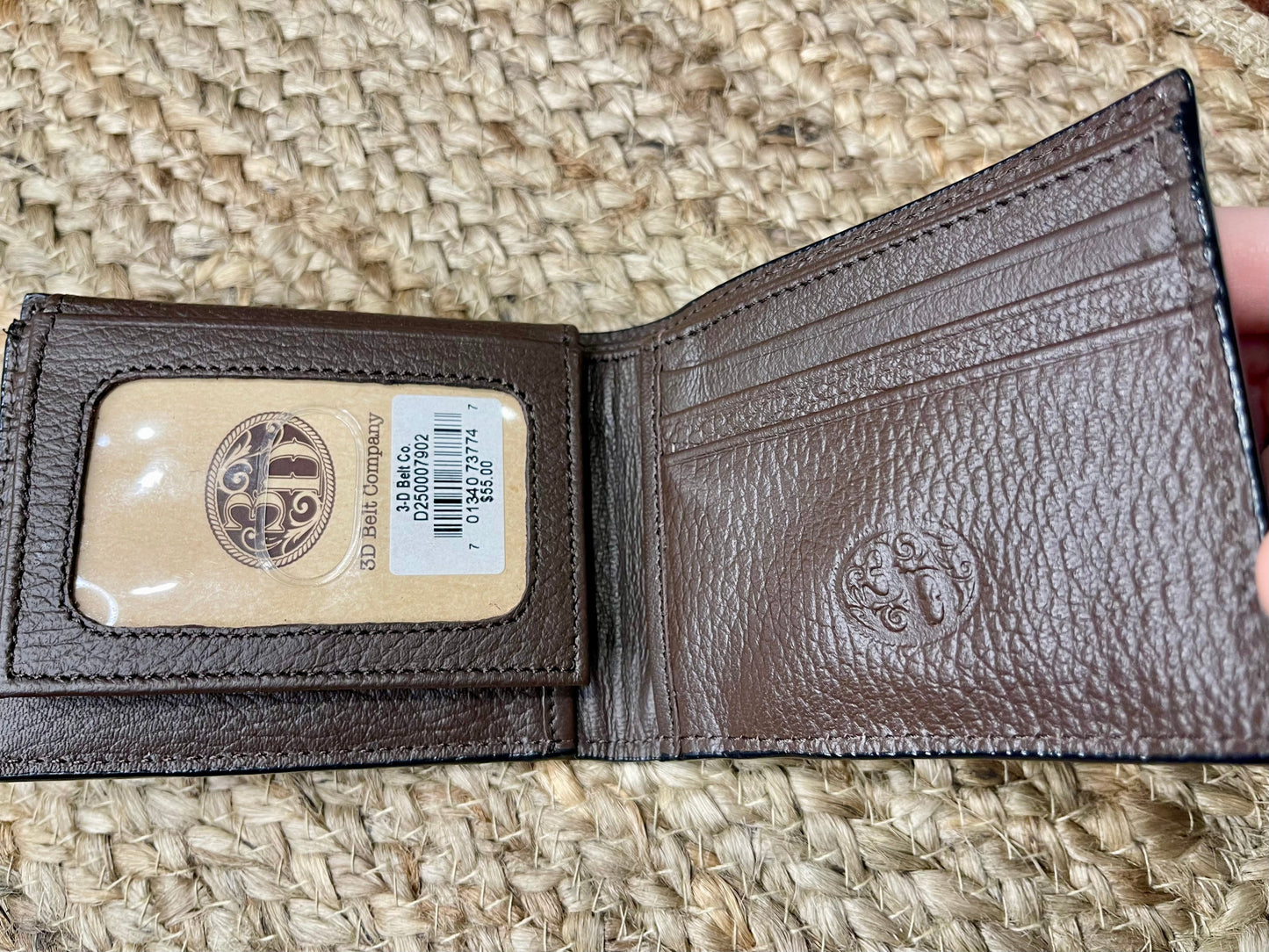 Turquoise Flower Bi-Fold Wallet