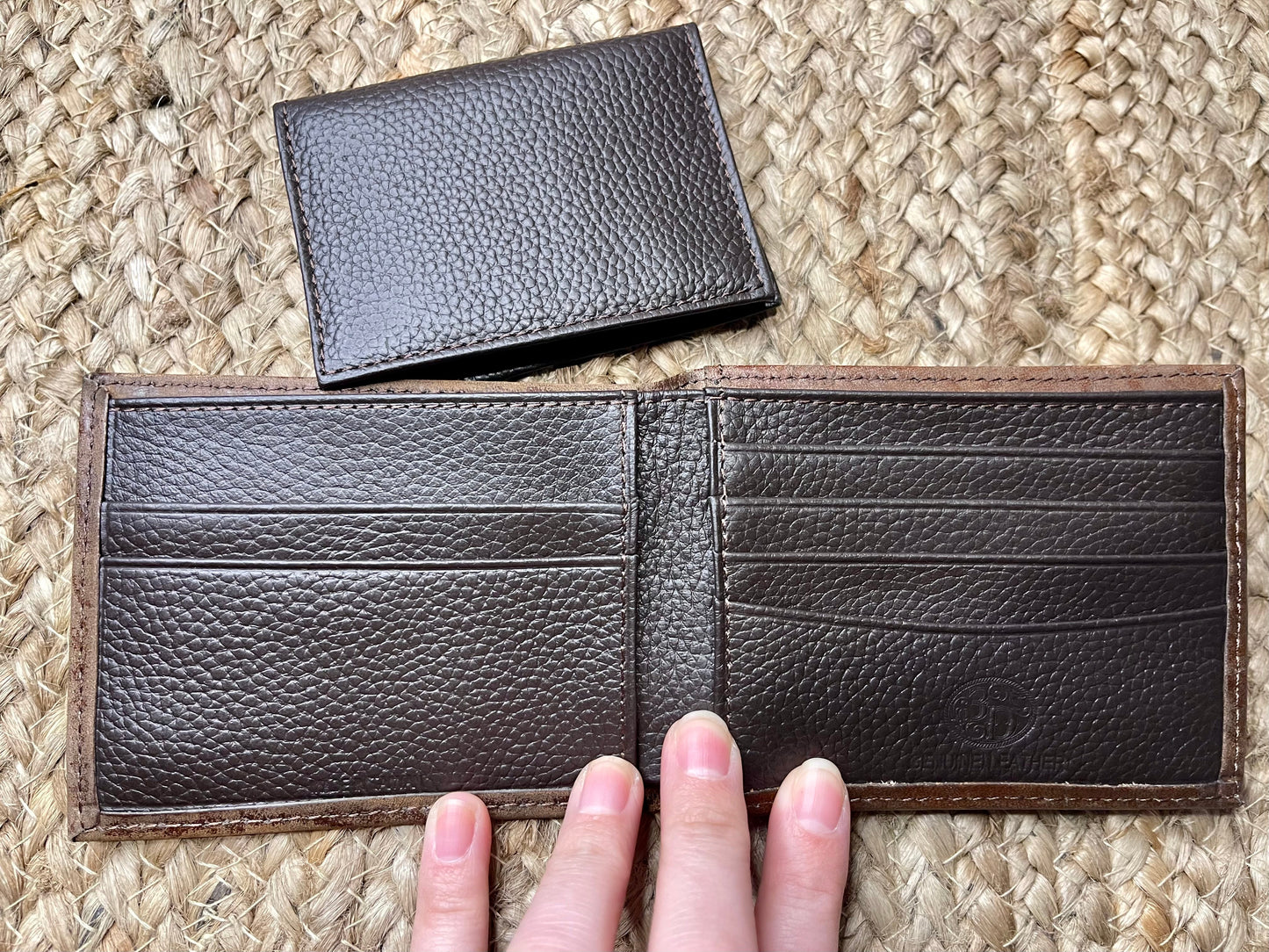 Basket Weave Bi-Fold Wallet