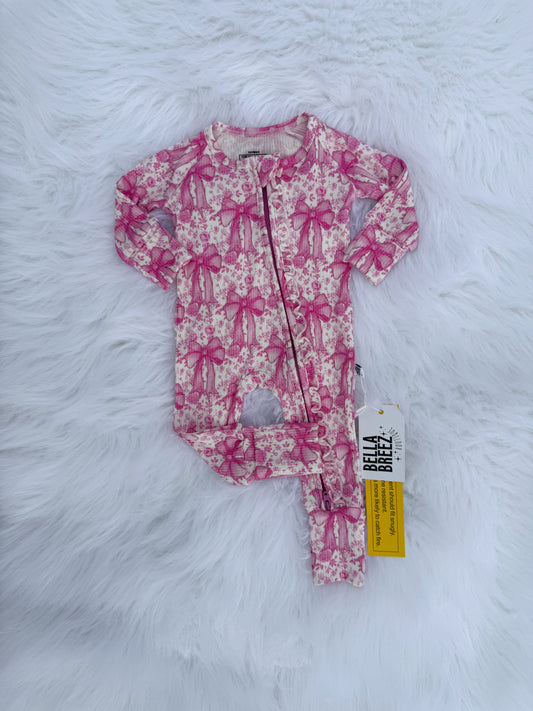 Blooming Bows Ruffled Bamboo Sleeper