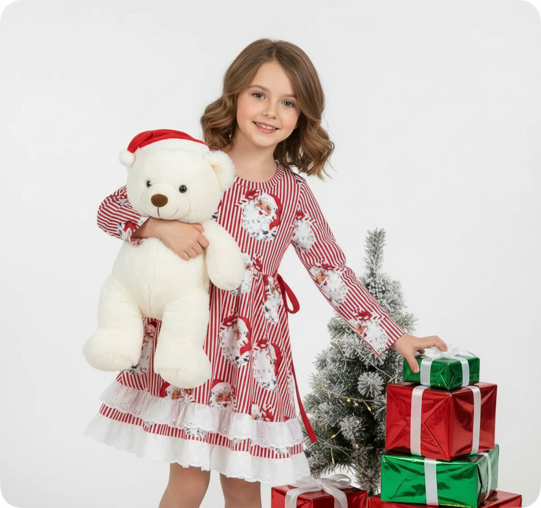 Santa stripe dress