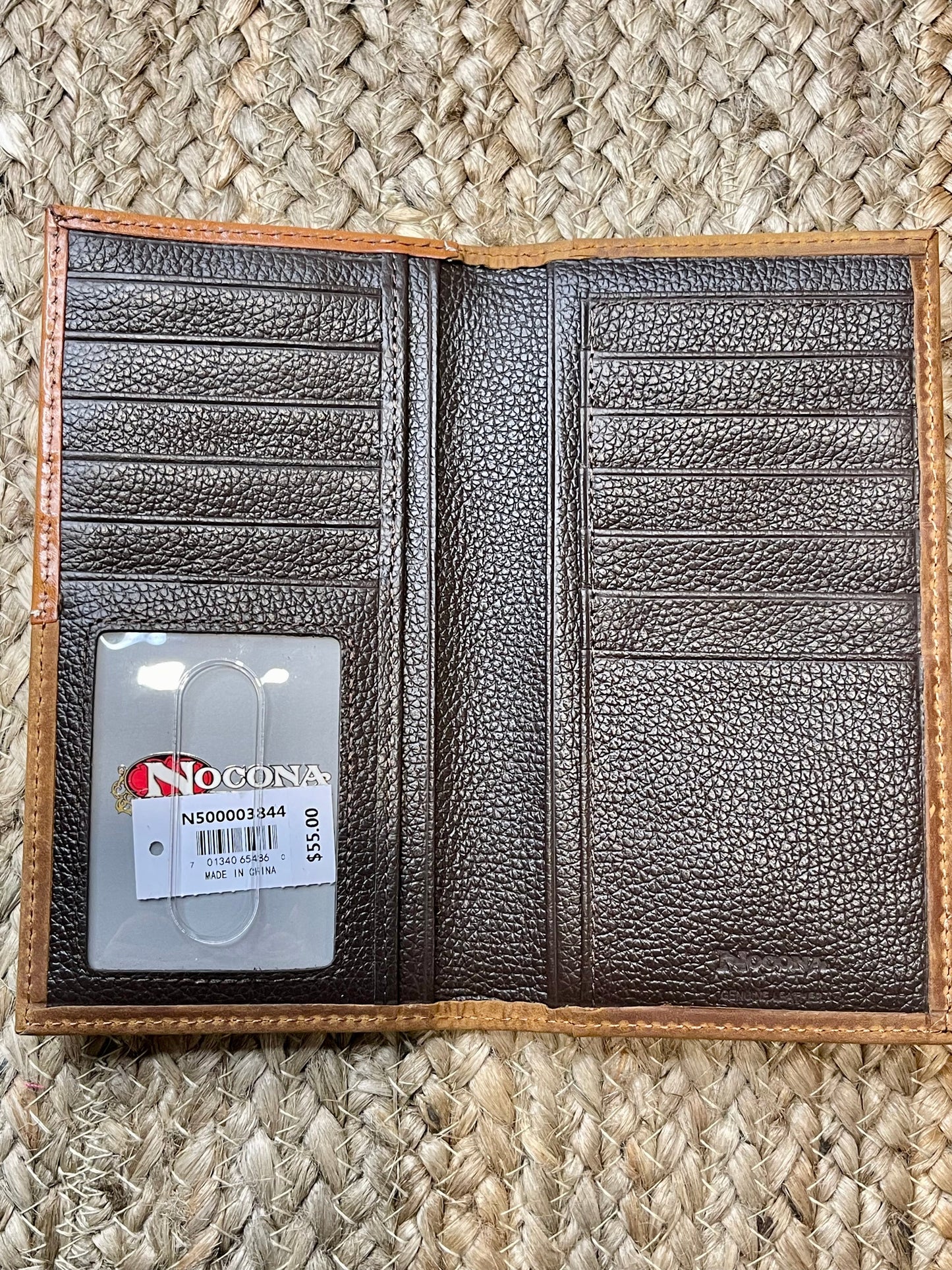 Basket Weave Rawhide Rodeo Wallet