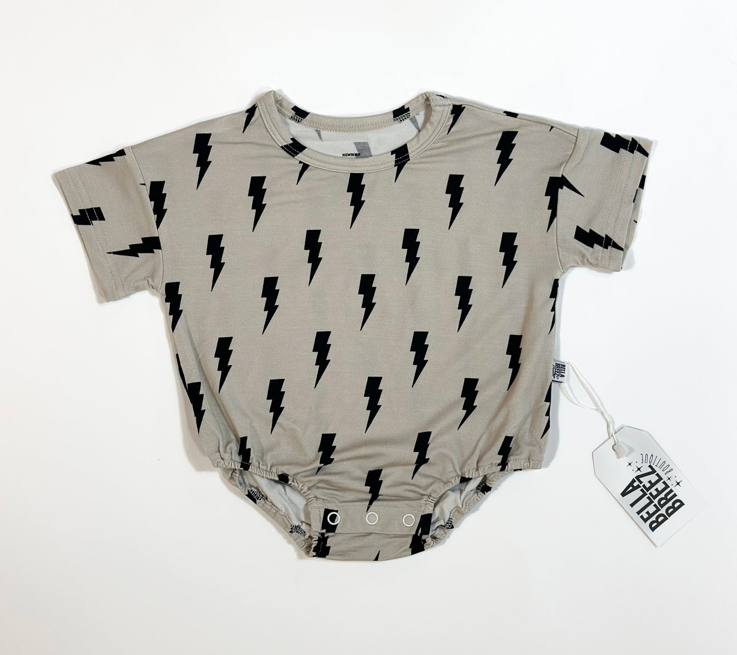 Neutral Bolts Oversized Bamboo Romper (FINAL SALE)