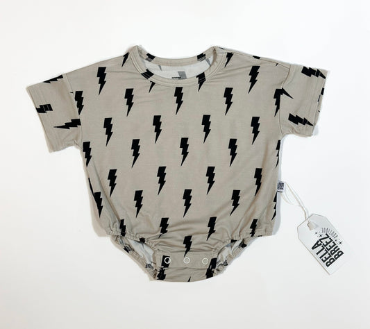 Neutral Bolts Oversized Bamboo Romper (FINAL SALE)