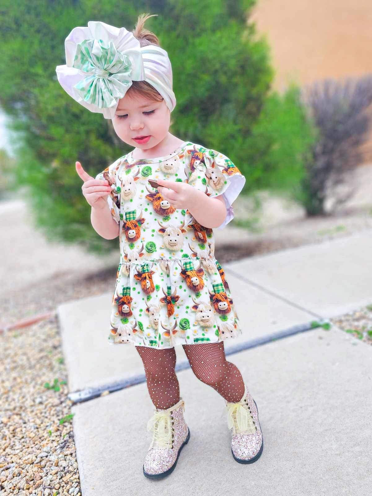 St Patrick’s highland skirted romper