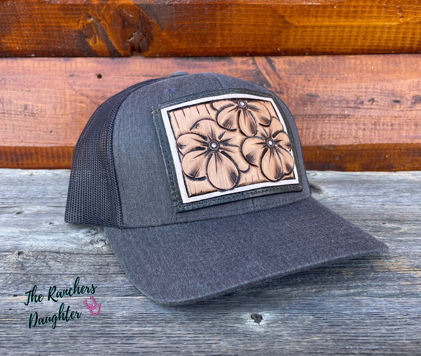 Primrose Leather Patch Trucker Cap