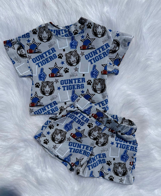 Gunter Tigers Football Oversized S/S Set