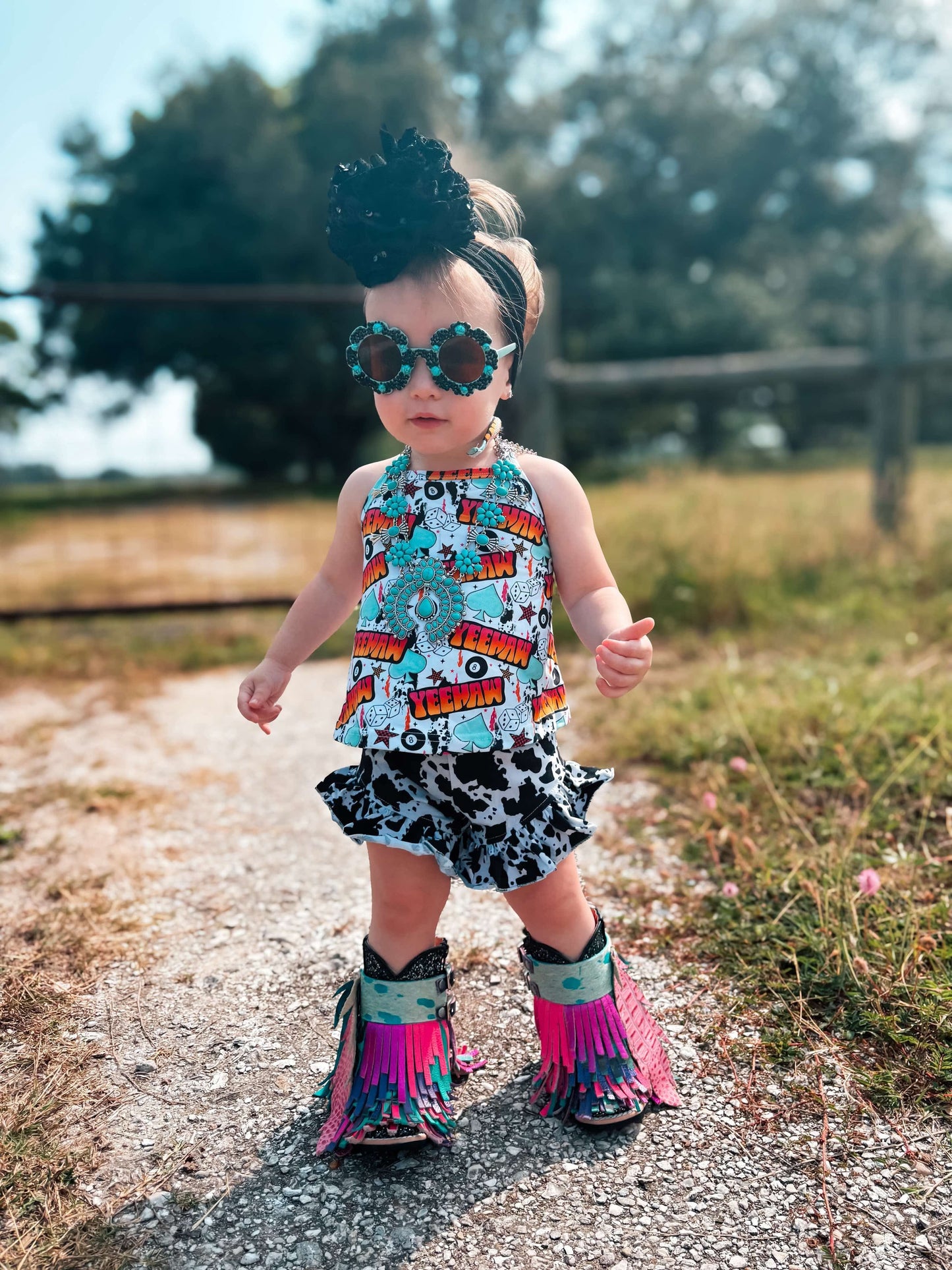 Cow Print Shorties (FINAL SALE)