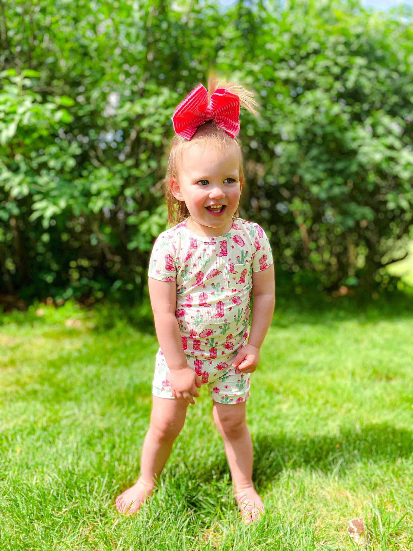 Coastal Cowgirl Ribbed Bamboo Short Set