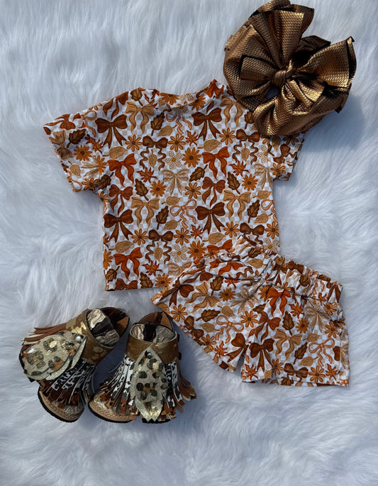 Pumpkin Spice Bows Oversized Set