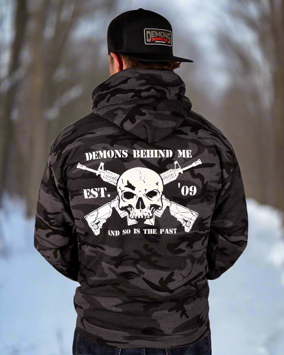 Men's Black Camo AR Tactical Hoodie