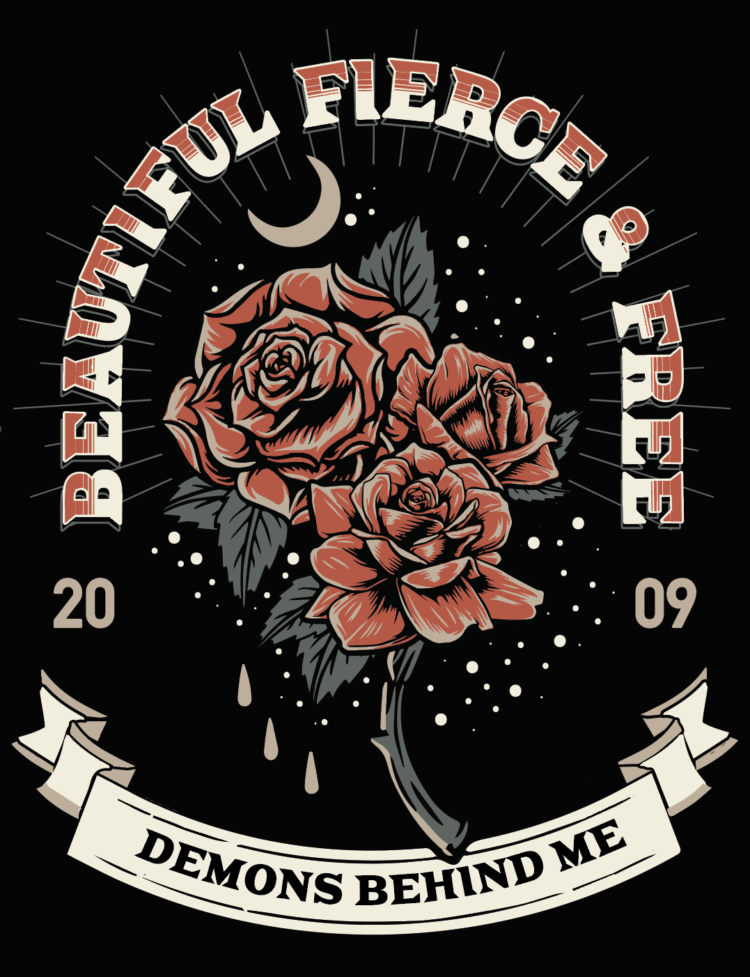 Beautiful Fierce & Free Heavyweight Boxy Crop T-Shirt