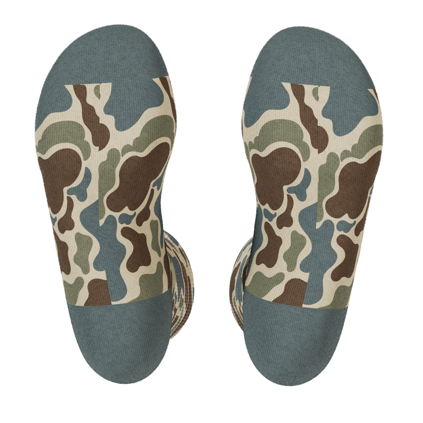 The Blender | Grey Duck Camo Heel Hammock™ Crew Socks