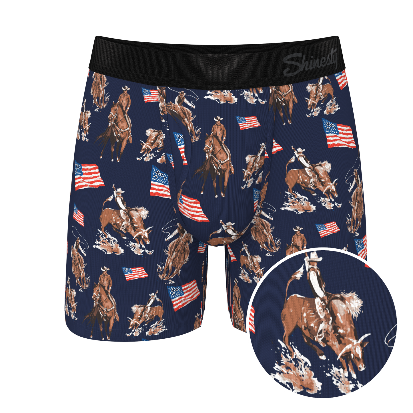 The Bootstraps & Chaps | Americana Cowboy Ball Hammock® Pouch Underwear With Fly