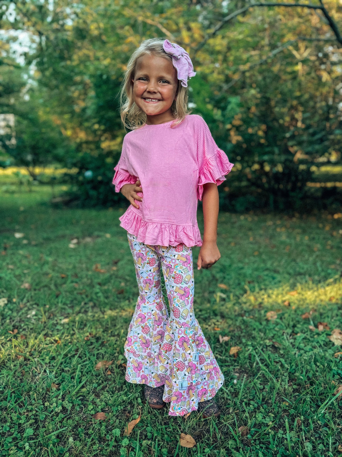 Pencil Me Pretty Double Bell Bottoms