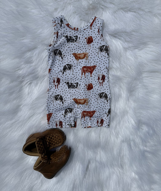Heifer Tank Top Romper (FINAL SALE)